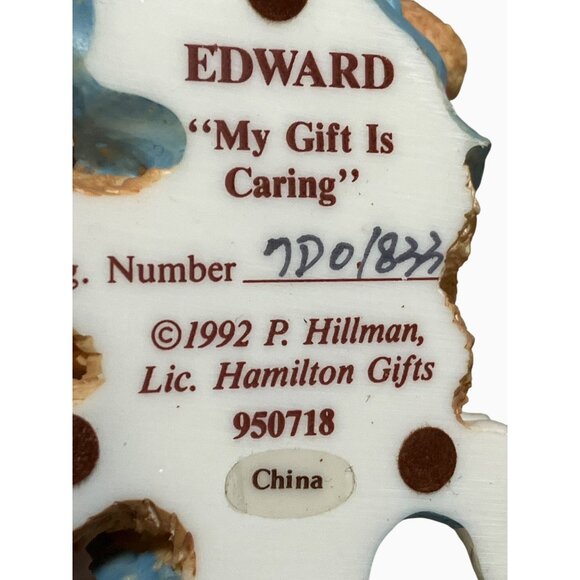 Cherished Teddies Hamilton Gifts Edward Bear Figurine Collectible My Gift is Car - Picture 10 of 11